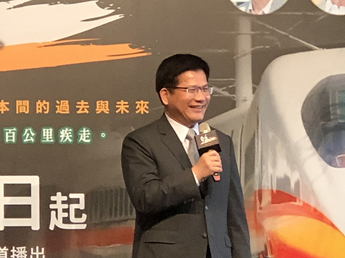 交通部長林佳龍今(15)日出席公視、NHK合至新劇開播記者會。 圖：楊瑾錚/攝影