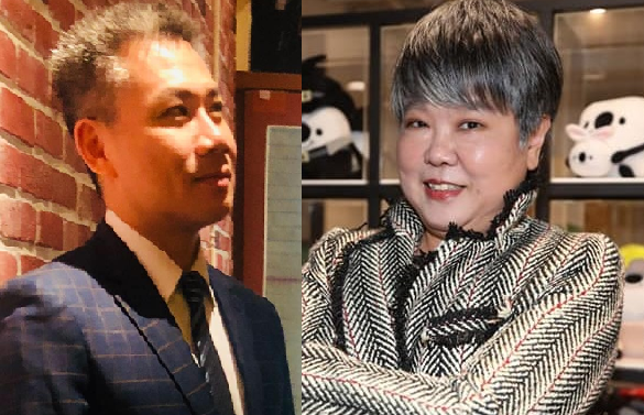 資深媒體人羅友志與黃光芹兩人，因全國公務人員協會榮譽理事長李來希評論時代力量立委王婉諭一事，意外隔空掀起戰火。 圖：新頭殼合成