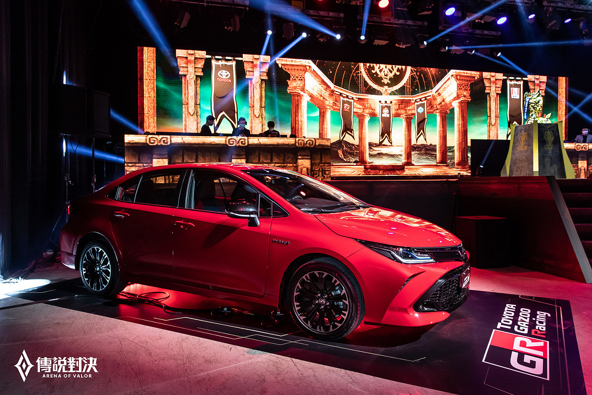具有熱血精神與賽道基因的Corolla ALTIS GR SPORT到場以競技精神支持年輕世代圓夢！ 圖：Garena/提供