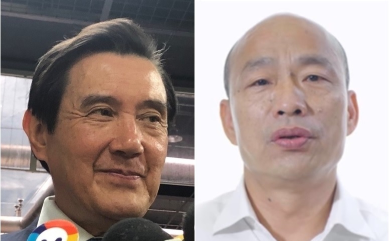 馬英九被問及韓國瑜向支持者喊話不要出來投票一事，他回應，罷免是民眾的權利，要不要出來投票，由他們自己決定。 圖：新頭殼合成