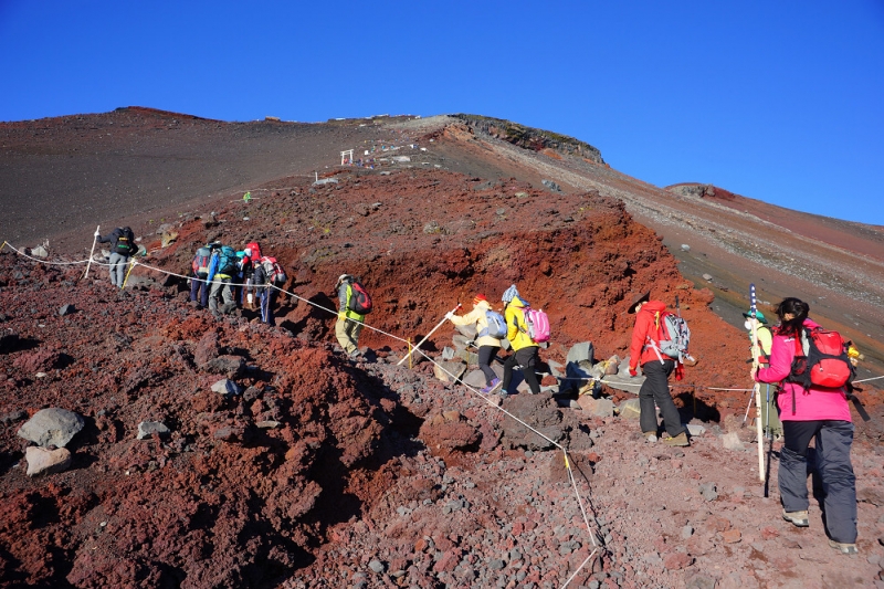 富士山登山步道。 圖 : 翻攝自hiking.biji.co