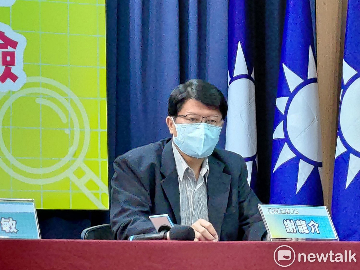 國民黨副秘書長謝龍介。 圖：黃建豪/攝