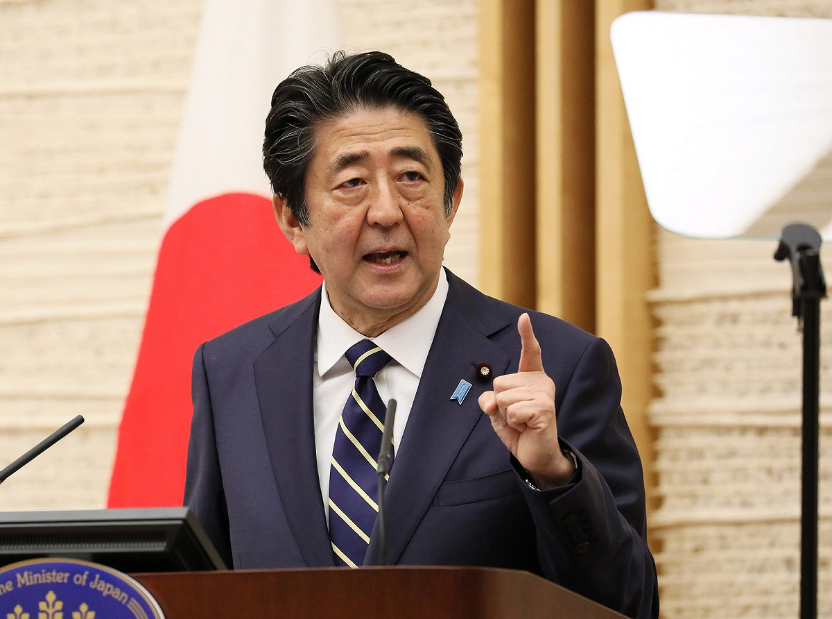 日本前首相安倍晉三。 圖：擷取自日本首相官邸官網