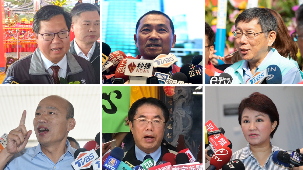 六都市長中，只有1人不會參加總統就職典禮。 圖：新頭殼合成