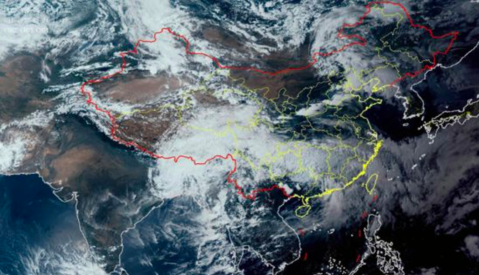 根據中共中央氣象局的官方預報指出，北京除了有雷陣雨，還有大風等強對流天氣。 圖：擷取自中國氣象局