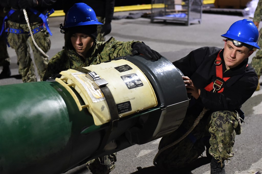 美國將售台18枚MK-48 Mod6 AT重型魚雷。 圖：翻攝美國海軍網頁