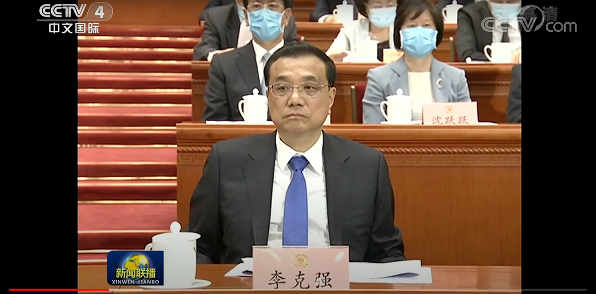 中國國務院總理李克強。 圖：翻攝CCTV  YouTube（資料照）