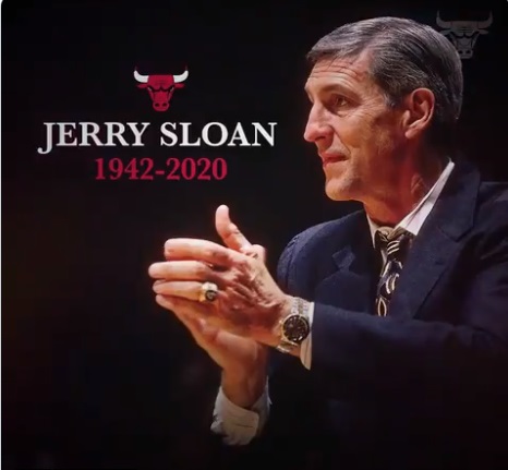 猶他爵士「教皇」Jerry Sloan結束傳奇的一生。 圖/翻攝自Chicago Bulls推特