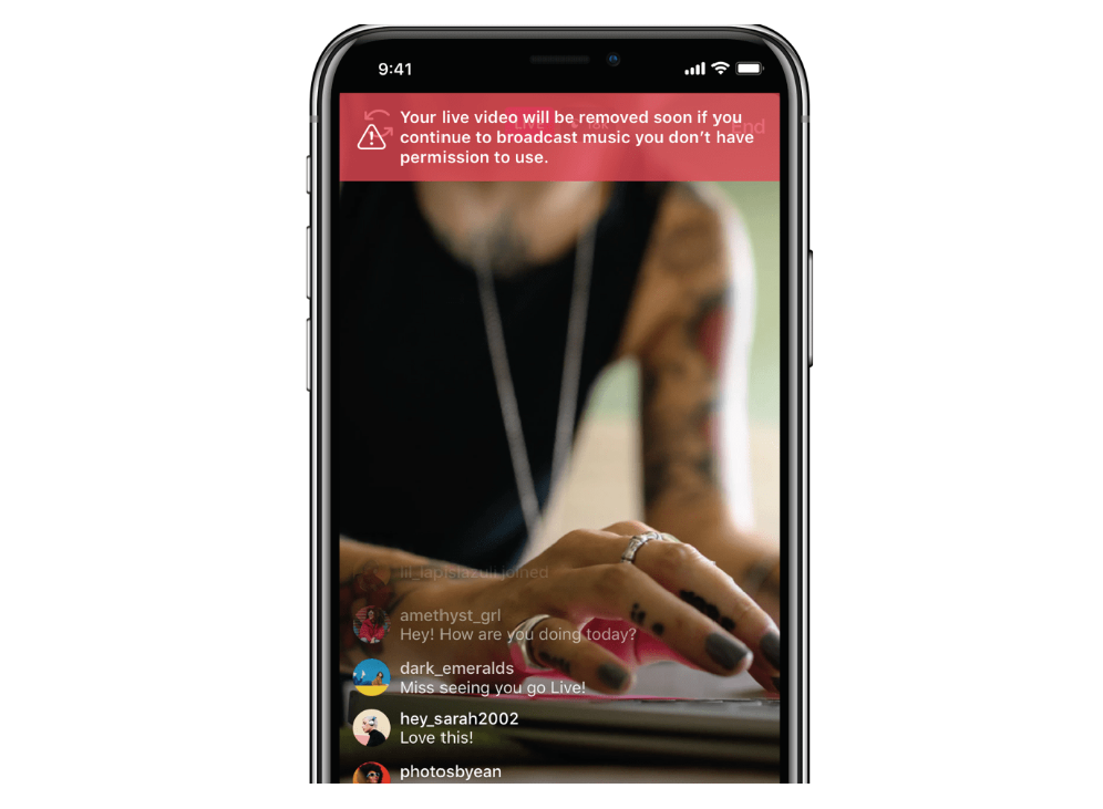 Instagram制定音樂版權規範，將推出相關警告功能。如果錯誤的使用版權音樂，其發布的影片將被靜音或刪除。 圖：擷取自Instagram官網