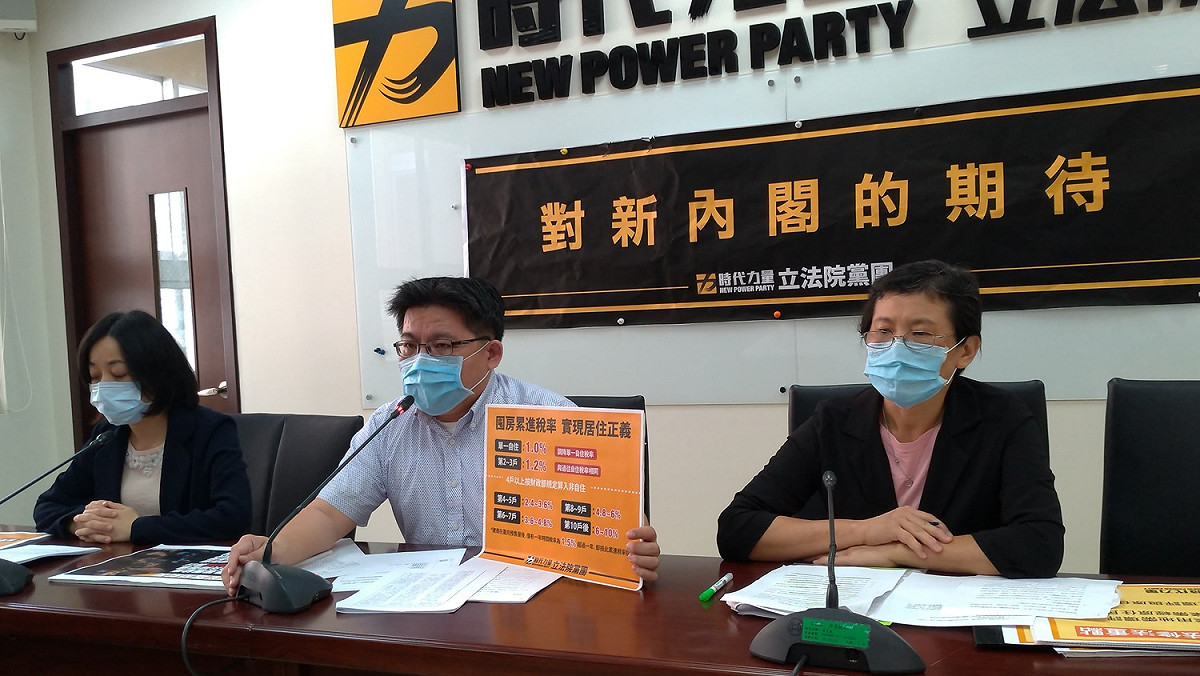時代力量立法院黨團針對居住正義、關懷兒少、《礦業法》對行政院長蘇貞昌所率領的新內閣提出呼籲。 圖：陳佩君／攝