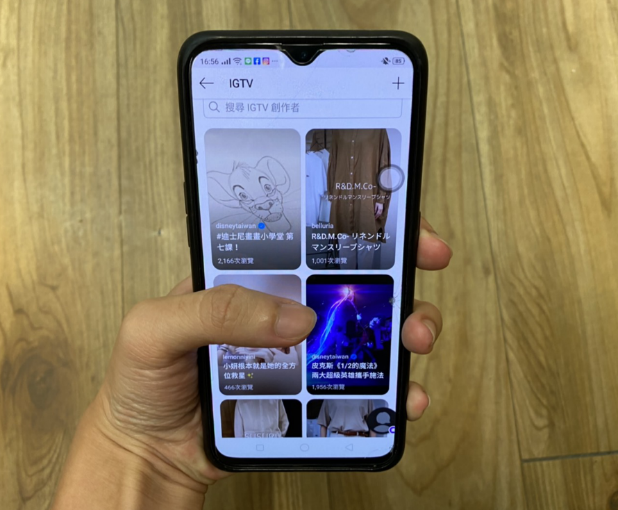 Instagram的IGTV將跟進影片市場，將開放讓創作者上架影片，並分享廣告利潤給影片創作者。 圖：張哲瑋／攝