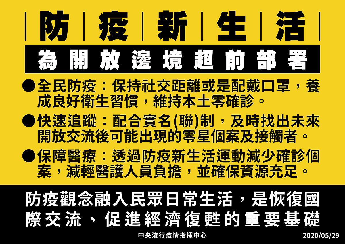 陳時中表示，防疫新生活是為開放邊境超前部署。 圖：中央流行疫情指揮中心／提供