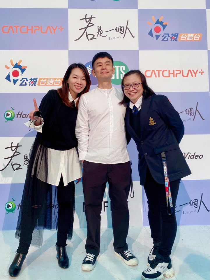 台語精緻劇《若是一個人》由寶麗來製作人陳秀卿(左)與導演杜政哲(中)及華視製作人王冠共同打造。 圖：寶麗來/提供