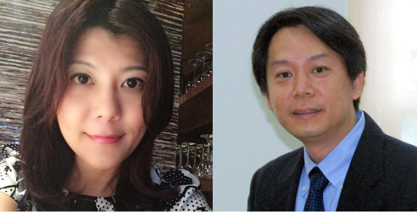 民進黨前立委謝欣霓（左）先前批評台師大教授夏學理利用所長身份霸凌學生。 圖片來源：謝欣霓、夏學理臉書