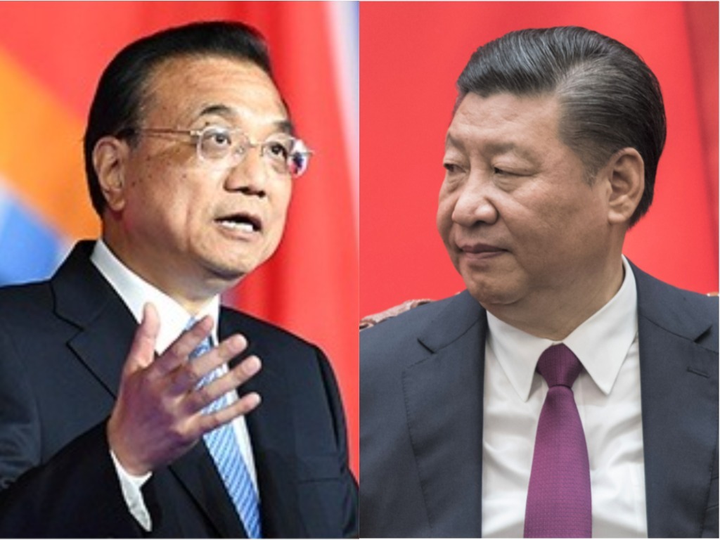 習近平去年講稿的文章被外界認為，似乎是在為李克強日前的發言滅火。 圖：新頭殼合成