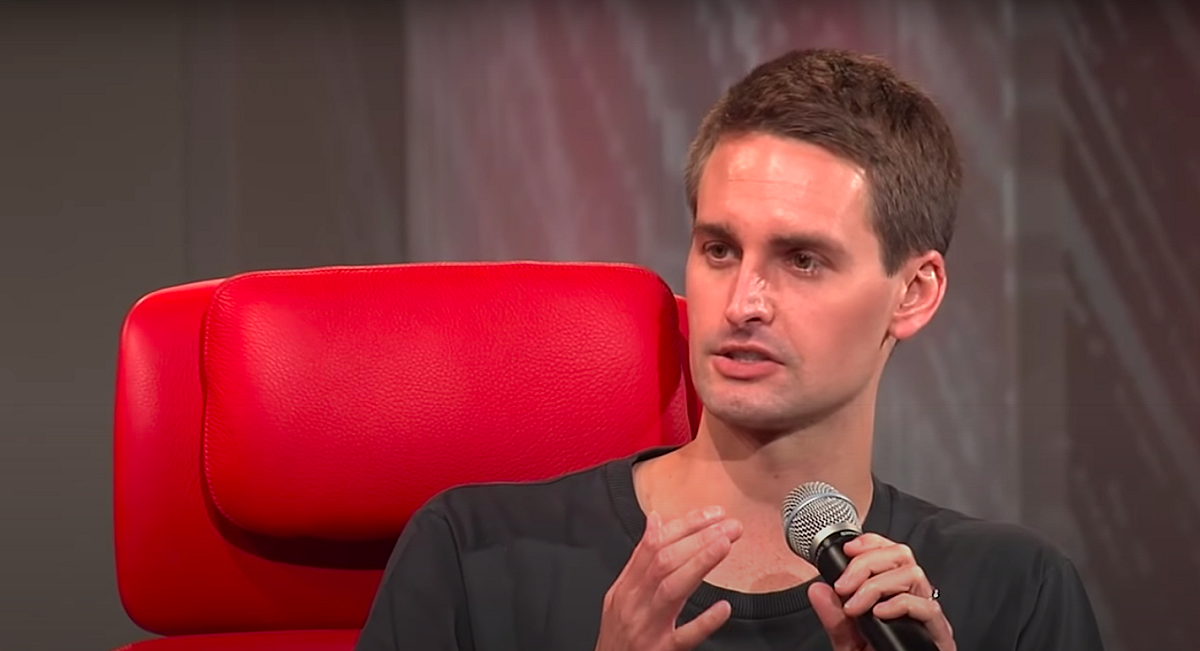 Snapchat執行長Evan Spiegel。 圖：翻攝自Youtube