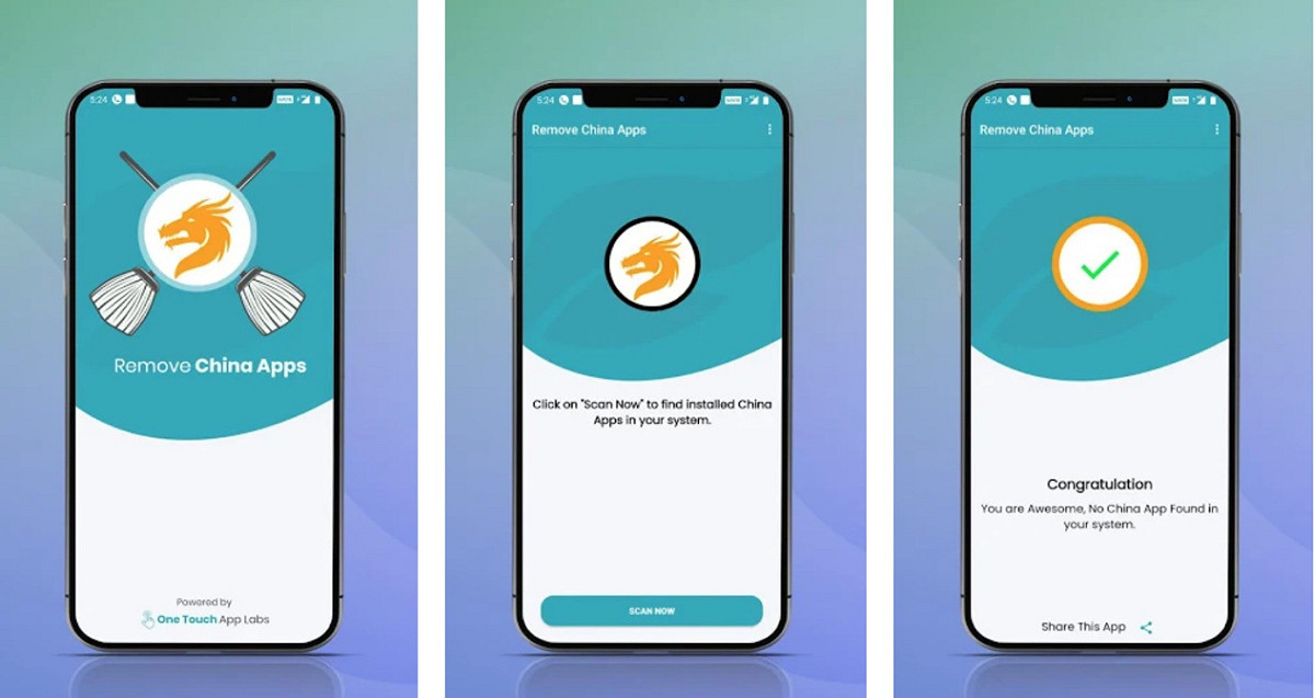 印度「刪除中國Apps」因違反Google Play Store 規範遭下架。 圖：翻攝自 Google Play Store