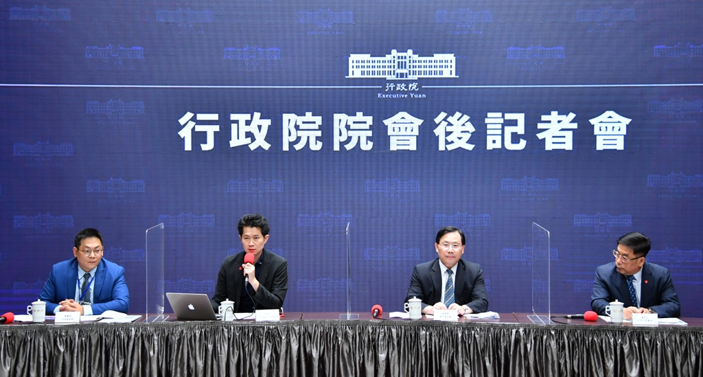 行政院會後記者會。 圖：行政院提供