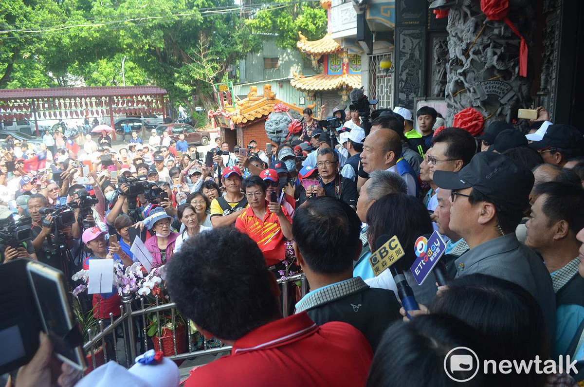 半年前韓國瑜所到之處萬人空巷，如今韓流漸漸消退。 圖：蔡坤龍/攝（資料照）