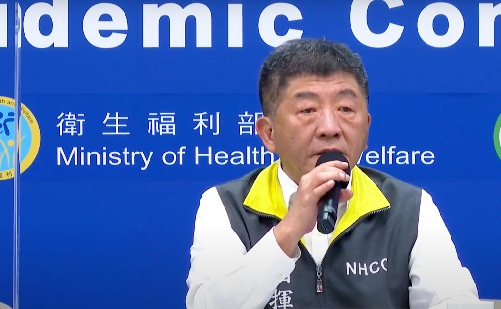 中央流行疫情指揮中心指揮官陳時中 圖：擷取自疾管署直播畫面