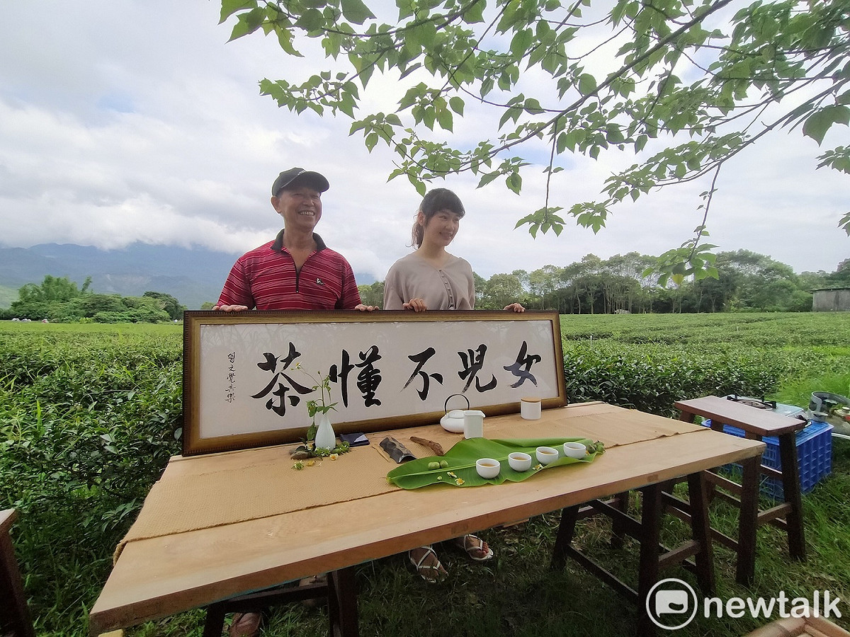 林廷瑀去年新創了「女兒不懂茶」品牌，將老爸的好茶以創新方式行銷給顧客。 唐復年/攝