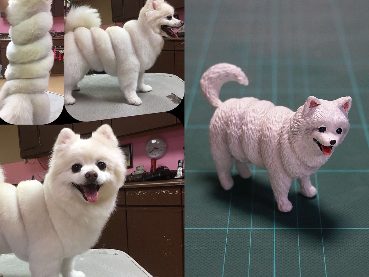 在日本公仔達人@meetissai的巧手之下，許多動物的醜照、梗圖都成功實體3D化，變成一隻隻有趣的公仔。 圖／Twitter@meetissai