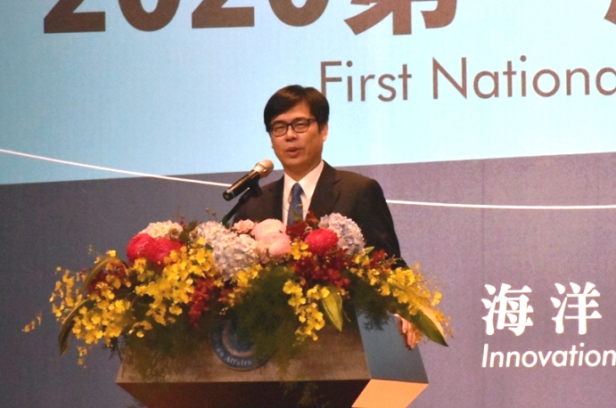 誰是最佳代理市長人選？陳其邁說，行政院會基於高雄市民最大利益、政局安定來做考量。 圖：孫嘉銘攝