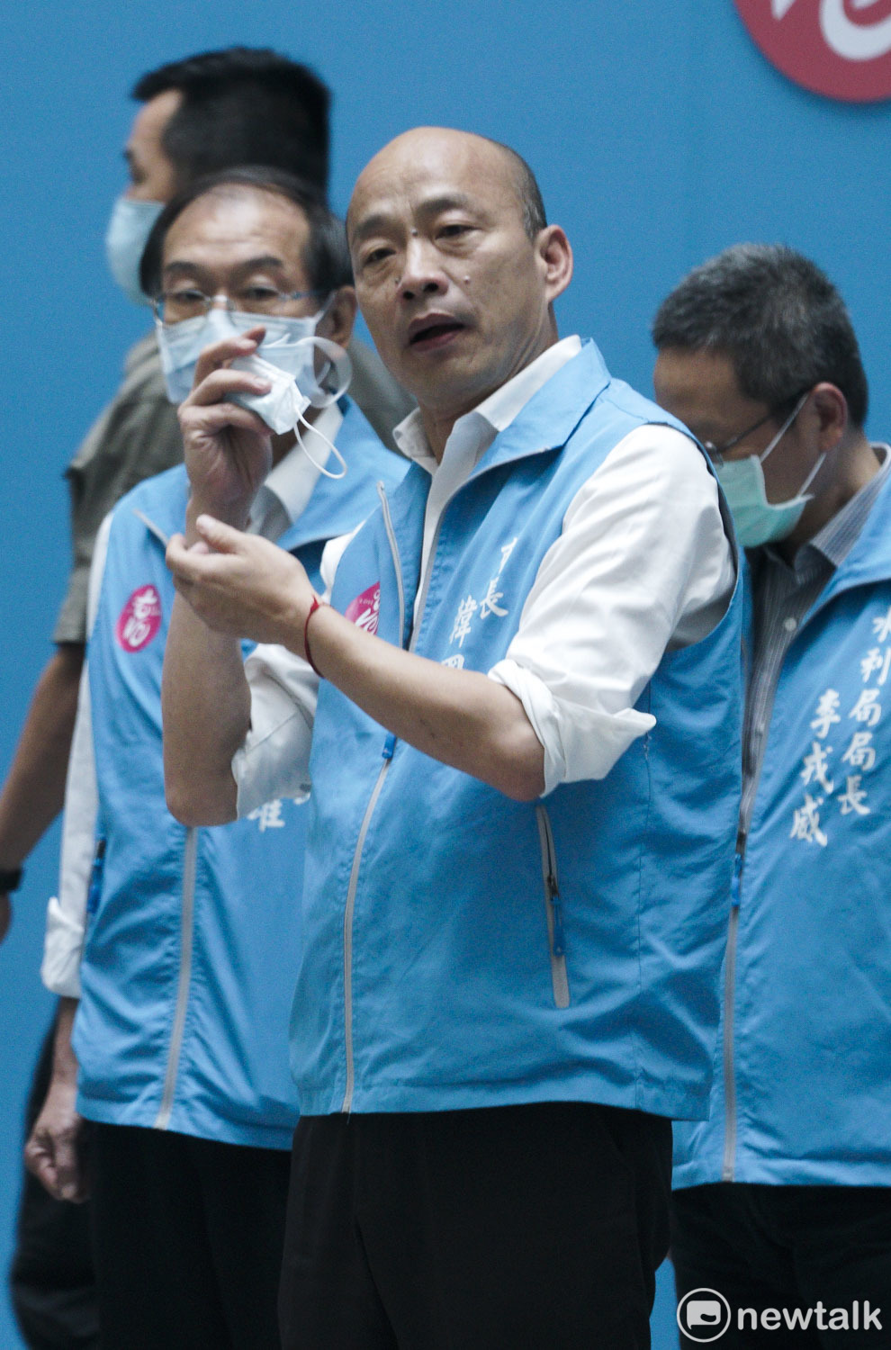 高雄市長韓國瑜最後一次以高雄市長身分出席國民黨行動中常會。 圖：張良一／攝（資料照片）