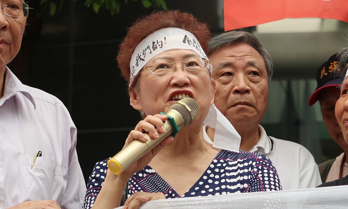 統一聯盟黨主席紀欣 圖：林朝億/攝