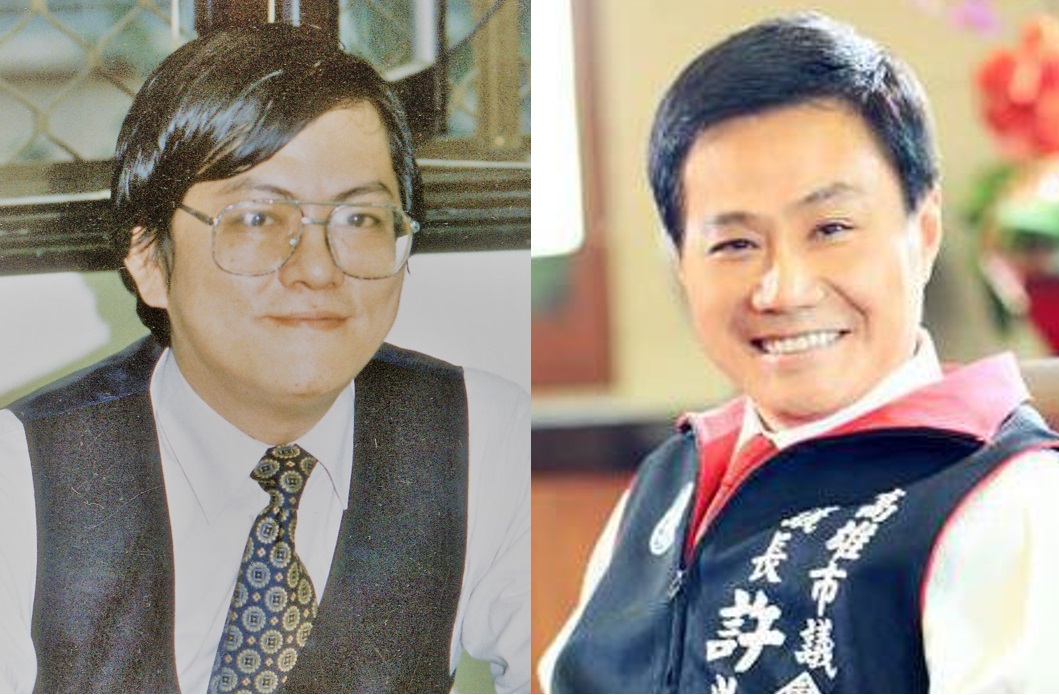 韓國瑜認為許崑源跟鄭南榕一樣關心民主。 圖：新頭殼合成（左：鄭南榕基金會、張芳聞／攝；右：取自許崑源臉書）