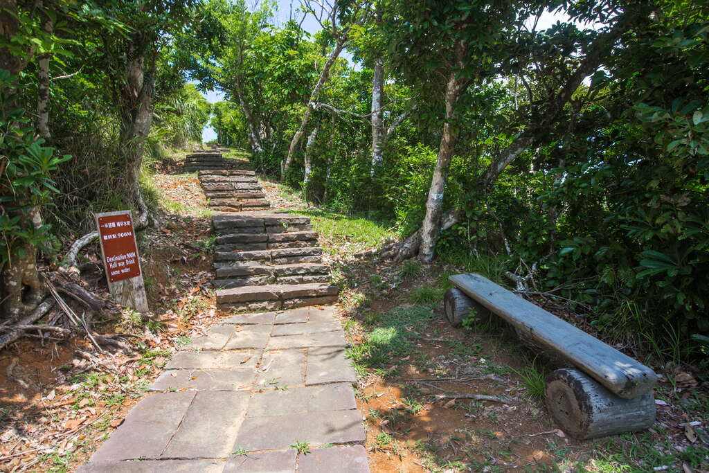 過山古道是昔日居民貫串綠島的道路，在環島公路修築後逐漸被淹沒在森林中。 圖：翻攝自東部海岸國家風景區網站