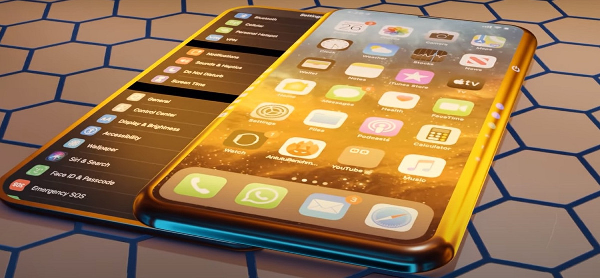 國外科技網站《ConceptsiPhone》發表了一支iPhone 13的概念影片，顯示新機可能會是滑蓋手機。 圖：截取自國外科技網站ConceptsiPhone的youtube頻道