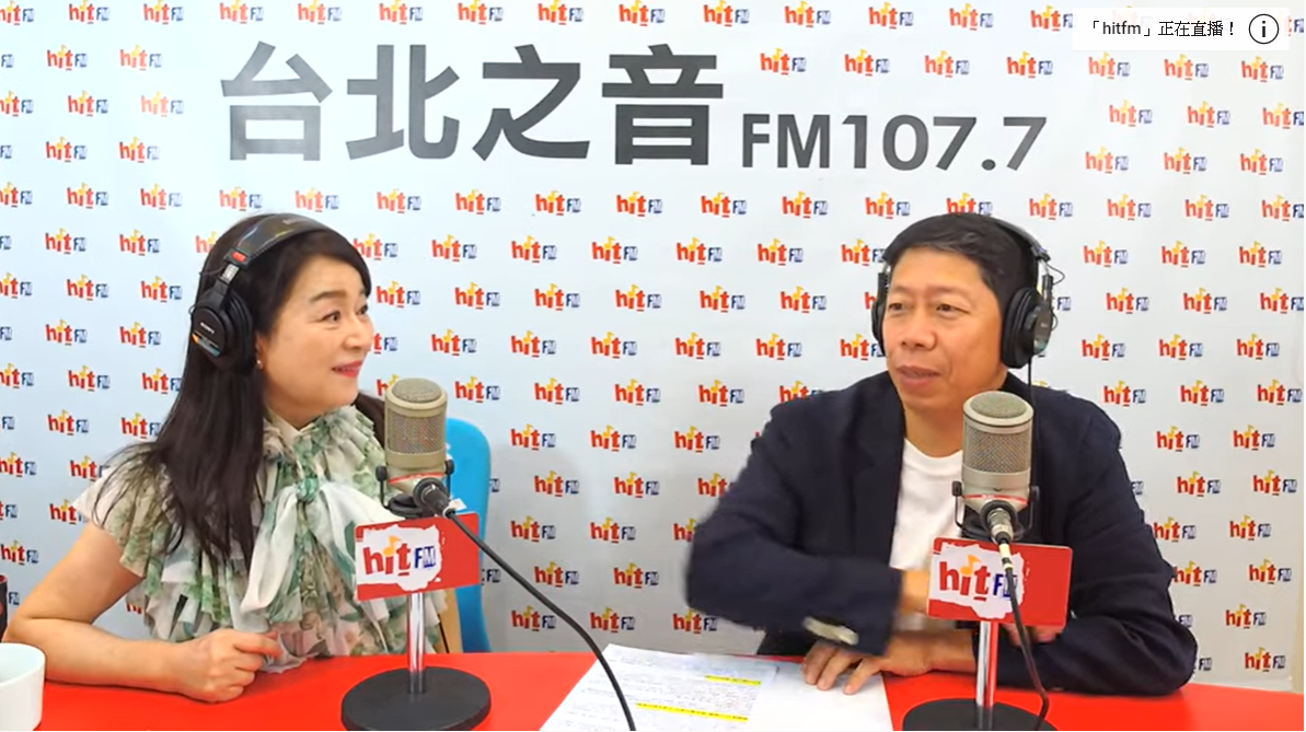 黃紹庭今早接受《周玉蔻嗆新聞》專訪。 圖：擷取自hitfm Youtube影片
