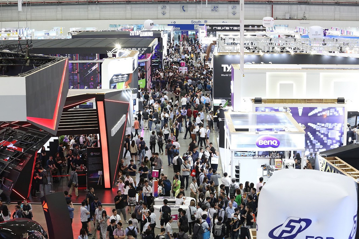 國內科技產業年度盛會「台北國際電腦展」（Computex2020）今年受疫情影響取消。圖為去年台北國際電腦展盛況。  圖：取自活動官網