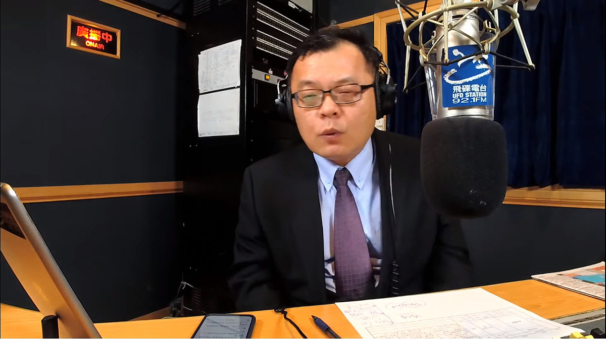 名嘴陳揮文在節目中爆料，稱韓國瑜沒有花錢做民調。 圖：擷取自飛碟聯播網TouTube