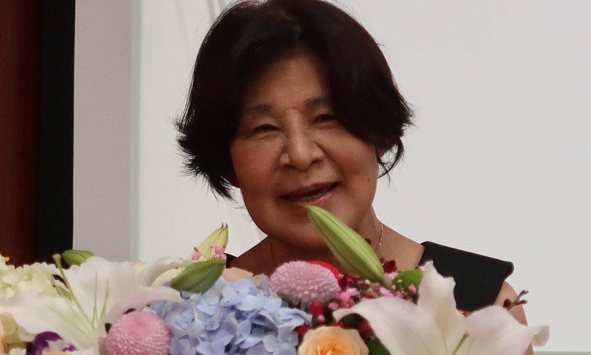 謝聰敏的夫人邱幸香女士 圖：林朝億/攝