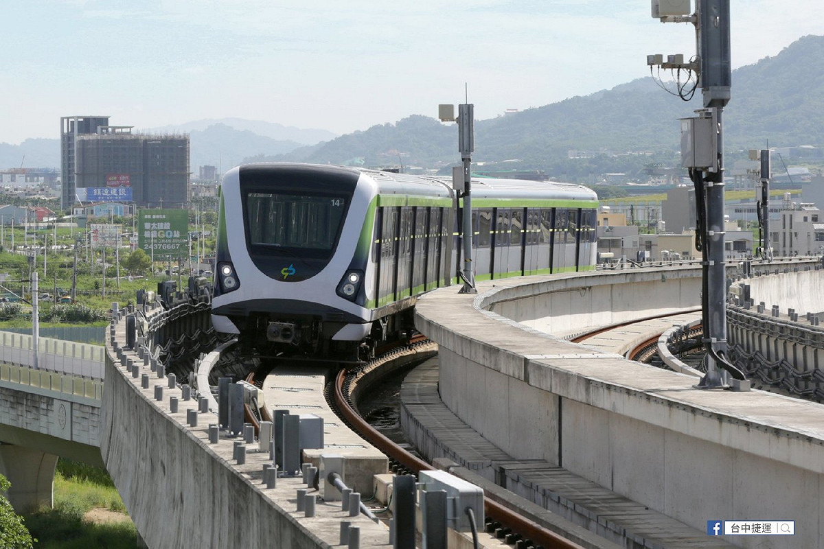 中捷通過7天「穩定性測試」 ，邁向年底通車。 台中市政府/提供
