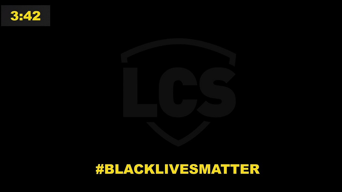 LCS官方開季戰轉播前進行了8分46秒的默哀。 圖：翻攝自Twitch