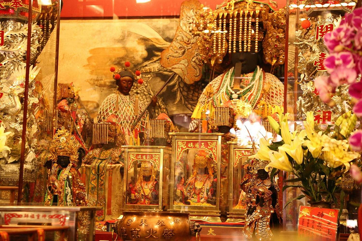 大甲媽祖遶境嘉義新港奉天宮。 圖：嘉義縣政府／提供