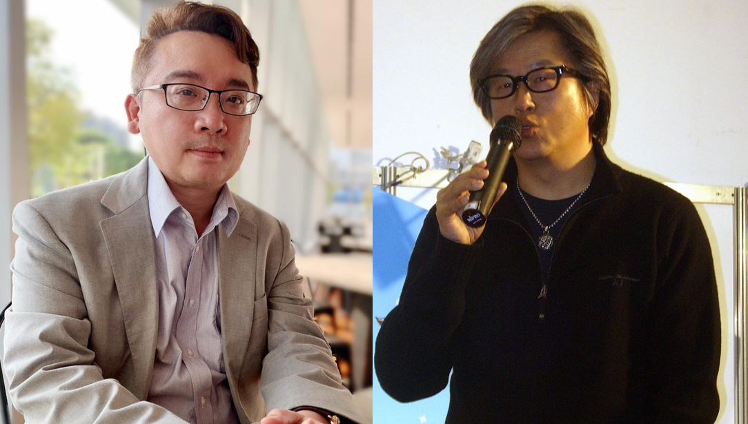 兩岸政策協會副秘書長張宇韶（左），知名製作人王偉忠（右）。 圖：新頭殼合成