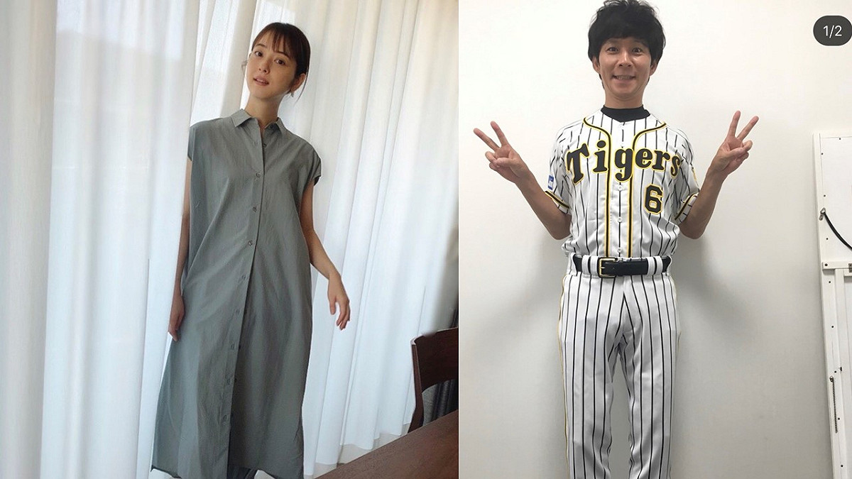 日本氣質女星佐佐木希(左)的諧星老公渡部建(右)傳出與多人約炮、劈腿。 圖：翻攝佐佐木希、渡部建Instagram