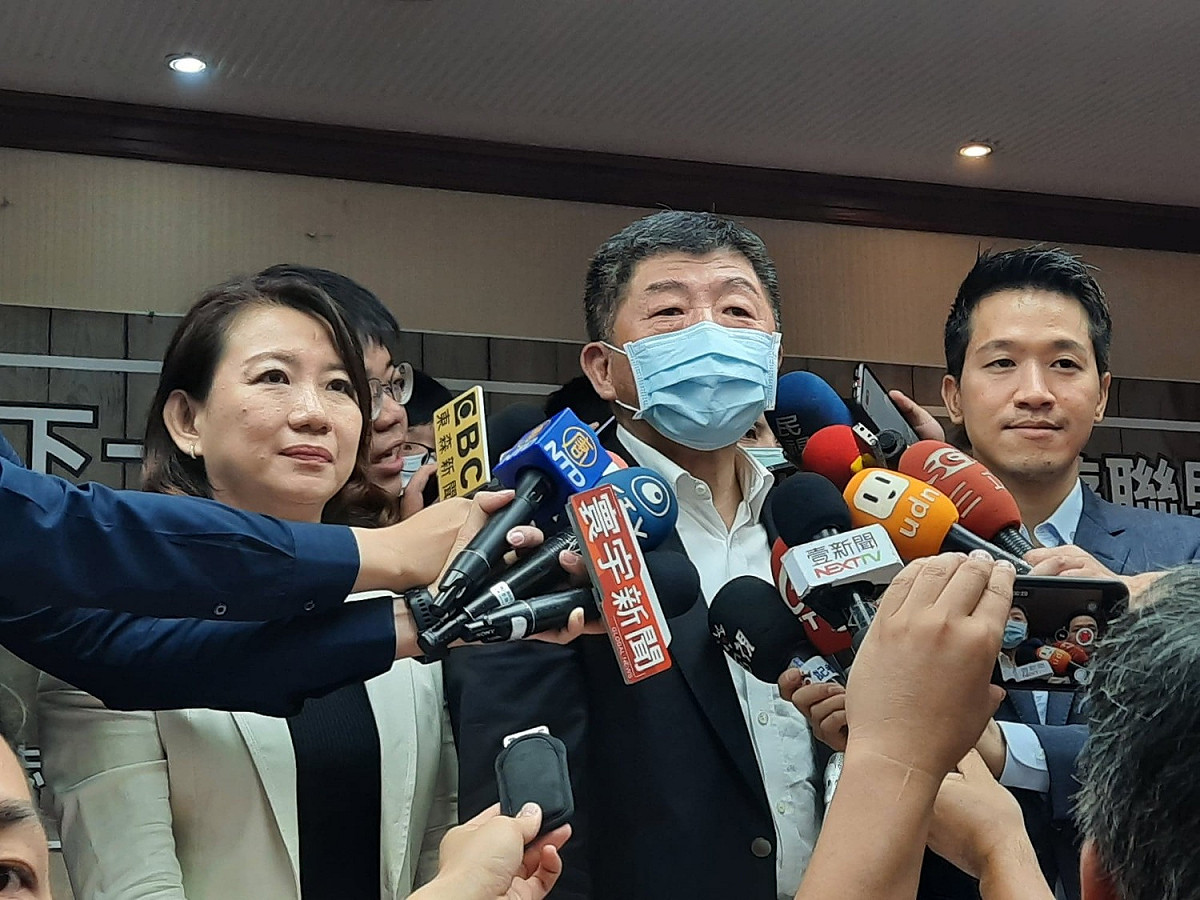 陳時中出席「防疫有成，下一個超前部署：國際旅遊聯盟」國際座談會。 圖:陳佩君/攝