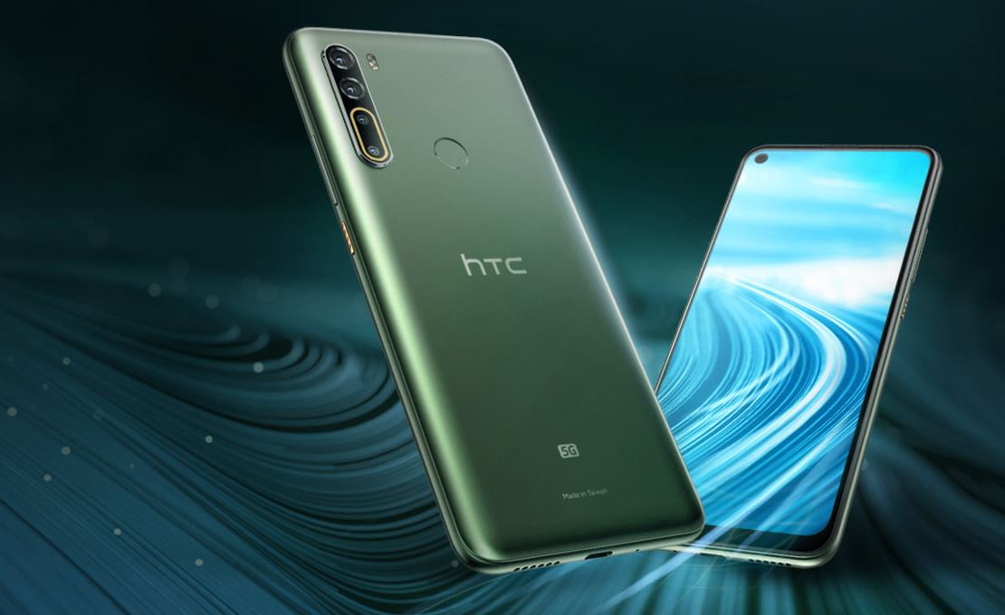 HTC今天發表旗下首支5G手機「U20 5G」，也是首支「台灣製造」的5G手機。 圖：截取自HTC官網
