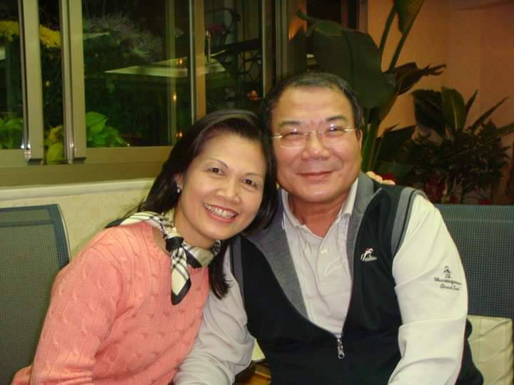 曾麗燕(左)與夫婿林宏宗。 圖：翻攝曾麗燕臉書