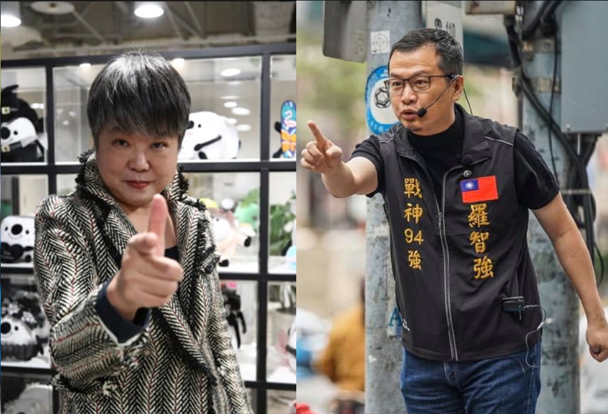 資深媒體人黃光芹、台北市議員羅智強近日因陳其邁身分一事隔空交火。 圖：翻攝自黃光芹、羅智強臉書（新頭殼合成）