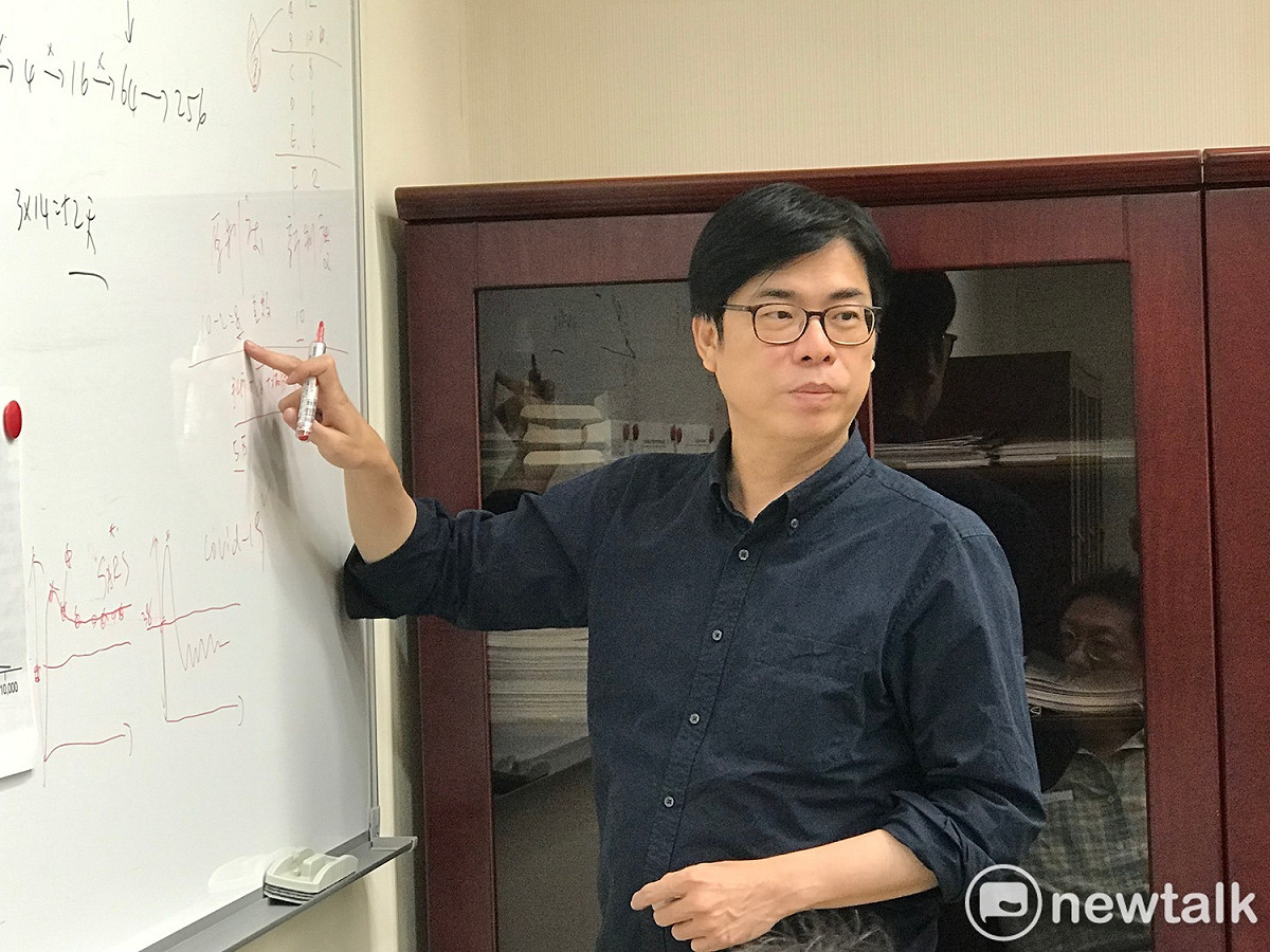 行政院長蘇貞昌已於今早批准副院長陳其邁的辭呈，將於6月19日（週五）正式生效。 圖：朱蒲青/攝
