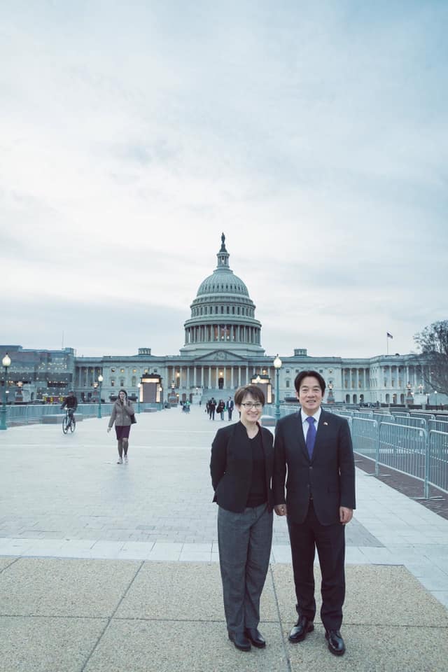 駐美大使蕭美琴日前與副總統賴清德訪美 圖:擷取自臉書