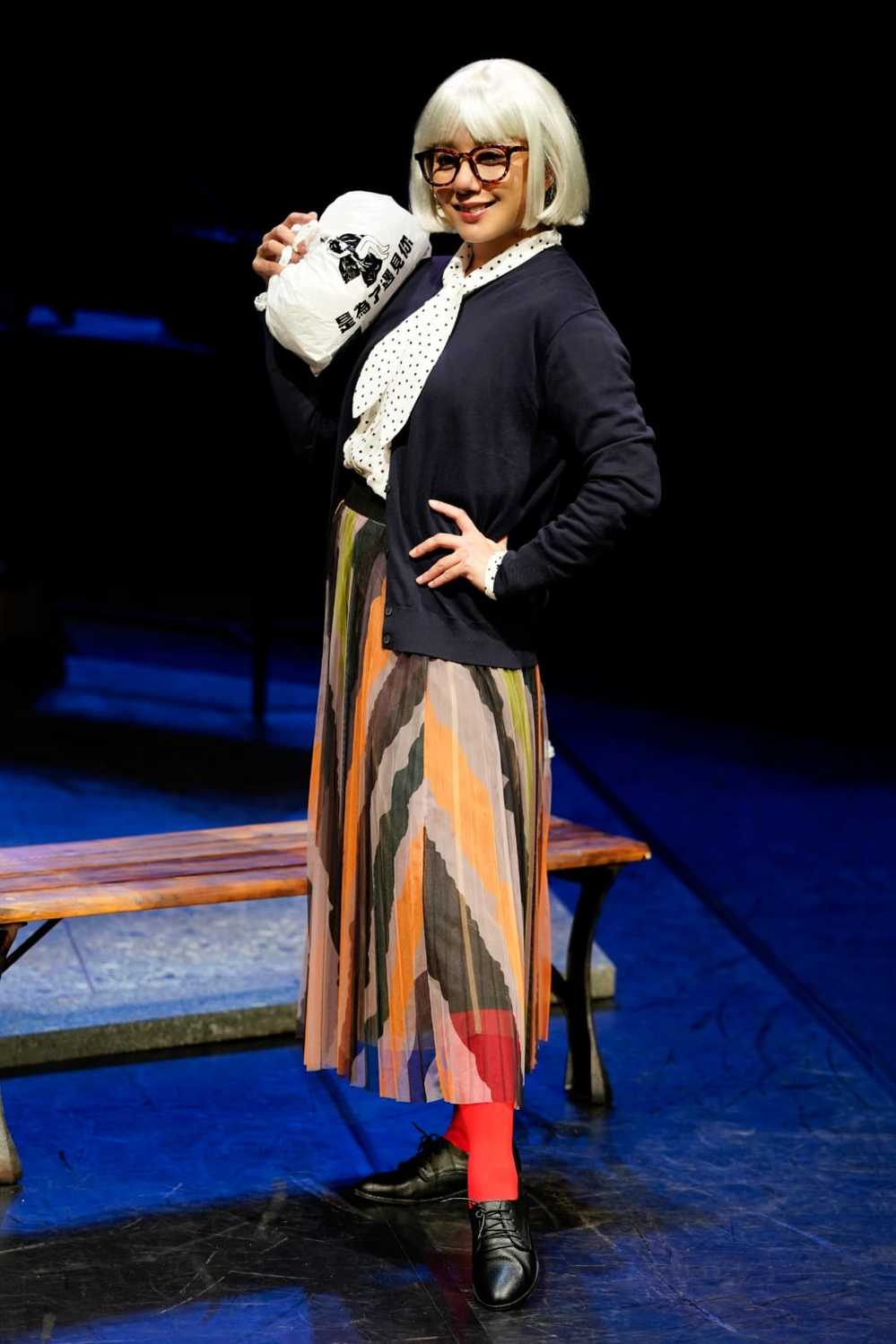 藝人高慧君首次在小劇場演出音樂劇，飾演一位歇斯底里的媽媽。 圖：全民大劇團/提供