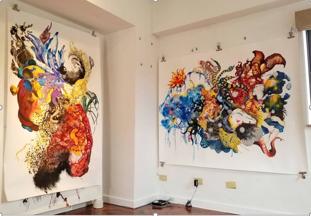 Karin Janssen 在台北的工作室一角。 圖／Karin Janssen 提供