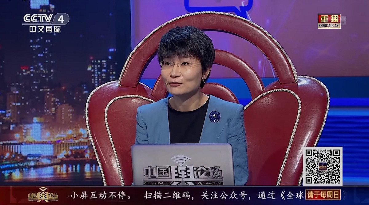 大陸人士稱台灣向美國買武器是在自嗨。 圖：擷取自CCTV臉書
